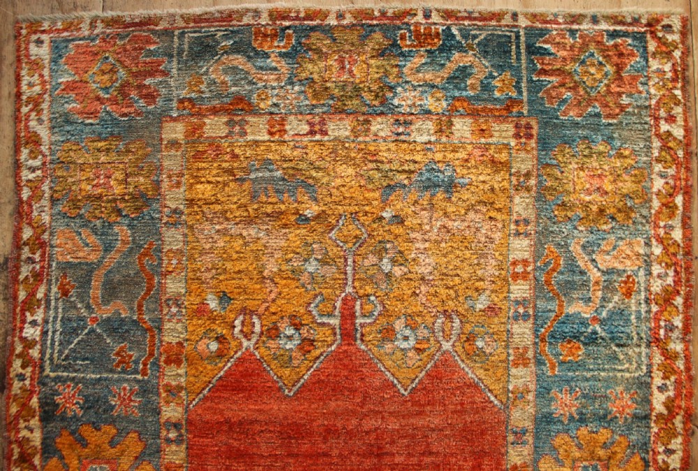 136 x 221cm Antique Angora Ushak or Oushak Rug View II