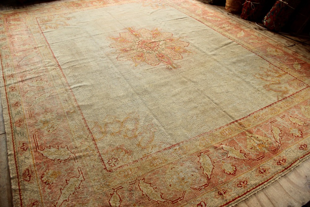 310 x 390cm Antique Oushak or Ushak Carpet View III