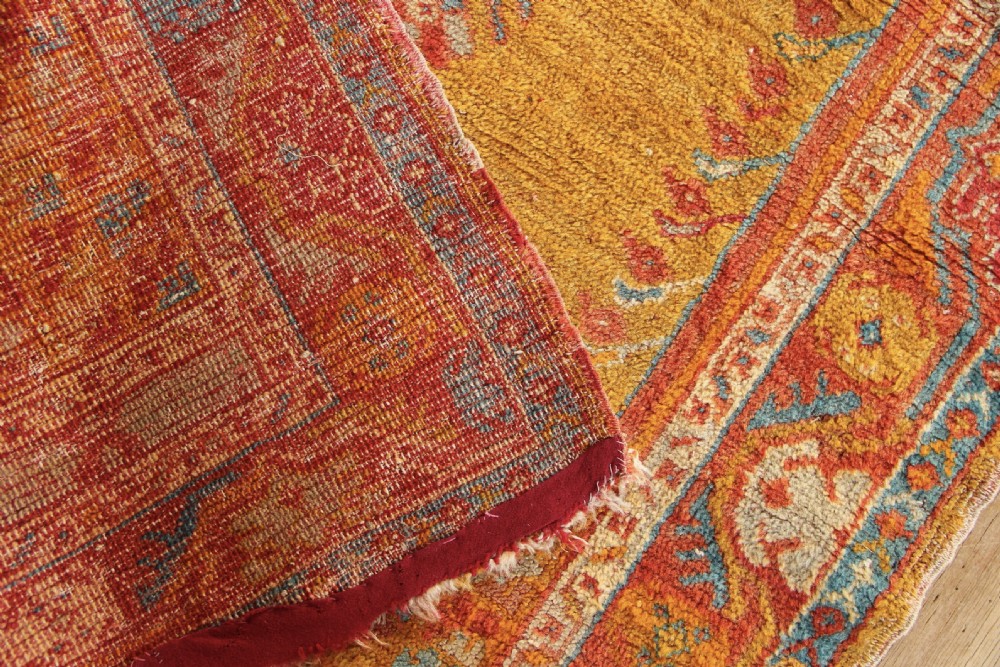 80 x 163cm Antique Kula Oushak Rug View V