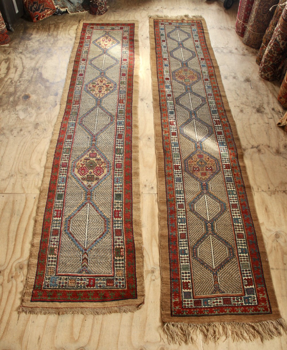 Near Pair of Antique Narrow Runners