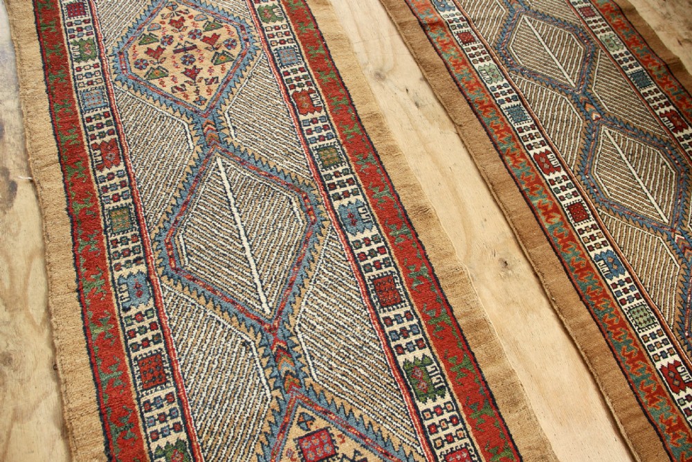 Near Pair of Antique Narrow Runners View IV