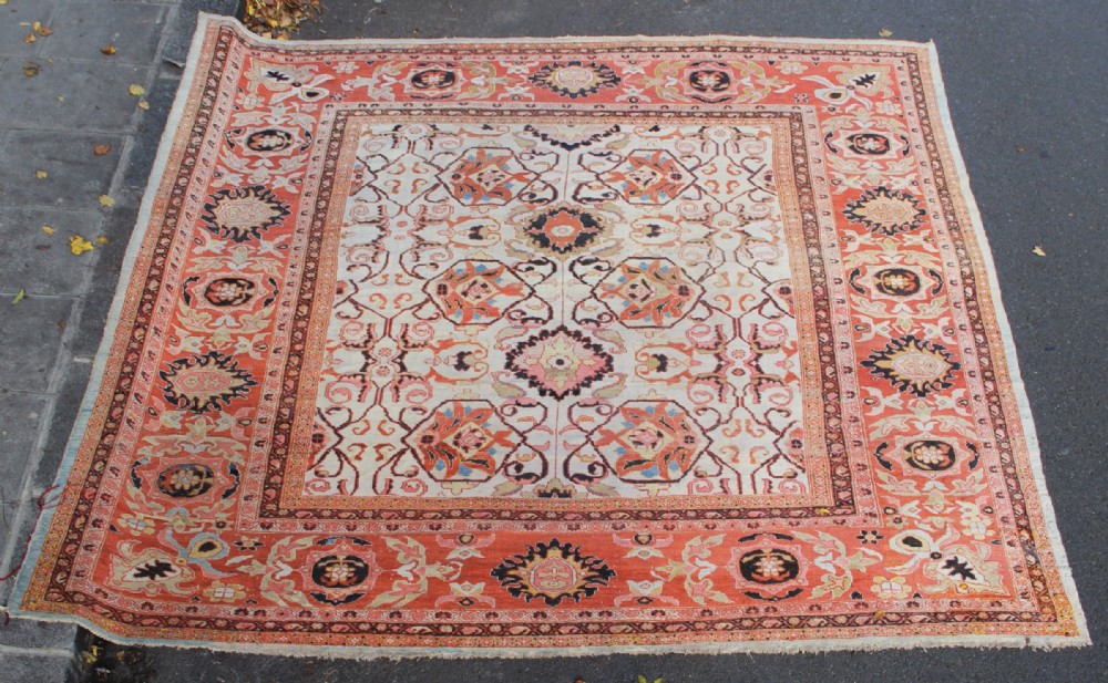 389 x 413cm Antique Ivory Ziegler & Co Carpet