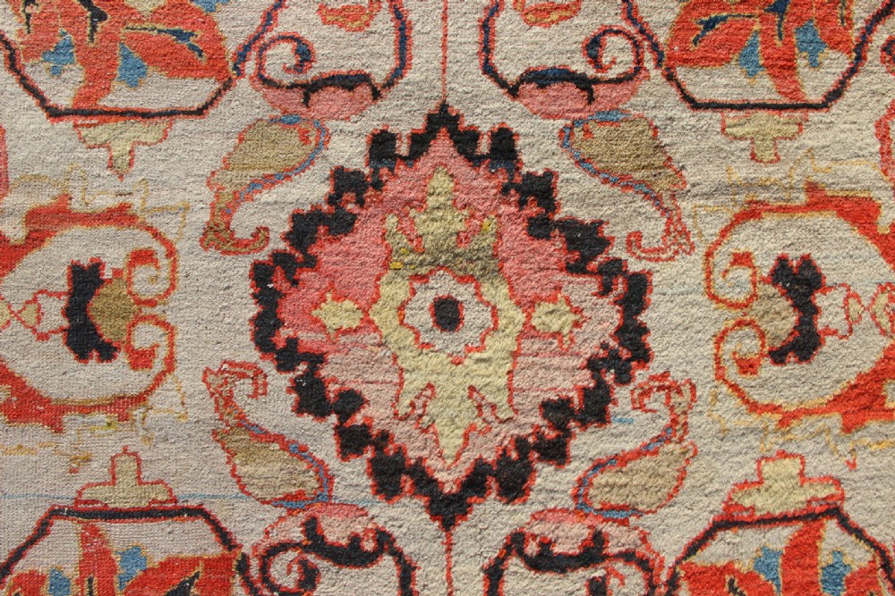 389 x 413cm Antique Ivory Ziegler & Co Carpet View X