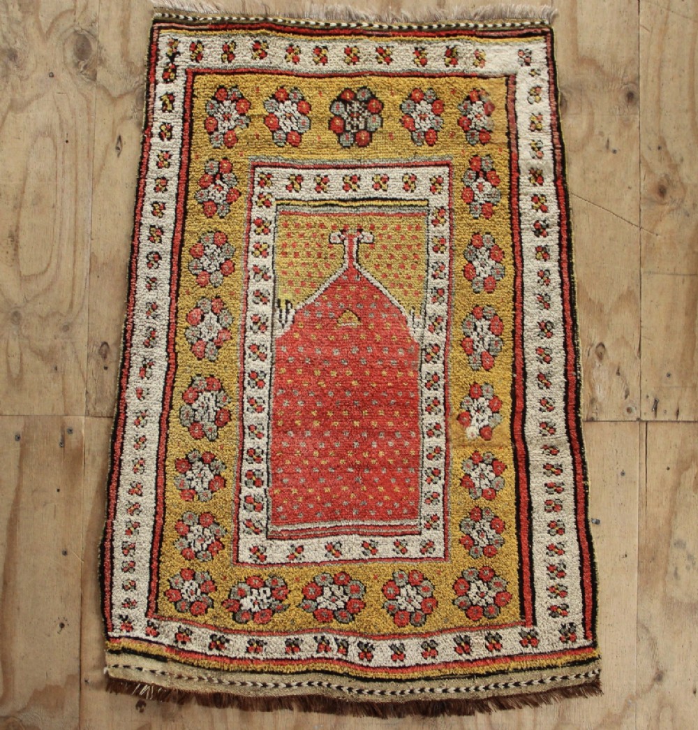 103 x 153cm Antique Turkish Prayer Rug