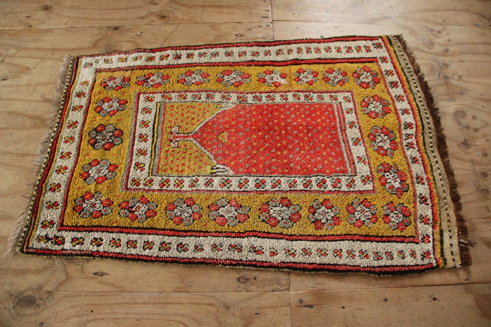103 x 153cm Antique Turkish Prayer Rug View V