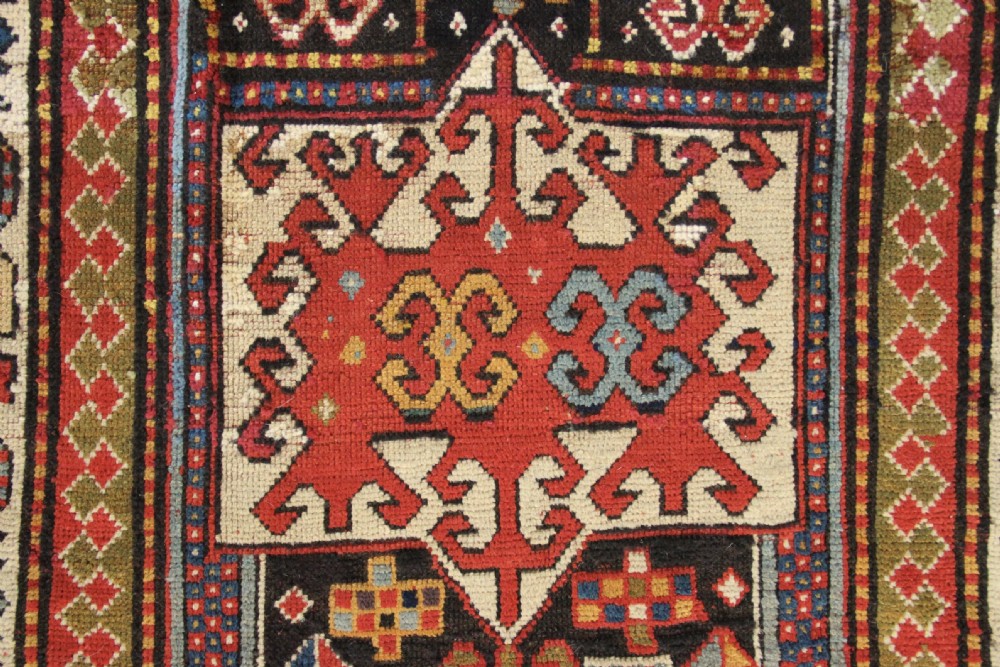 114 x 215cm Antique Fine Kazak Prayer Rug View V