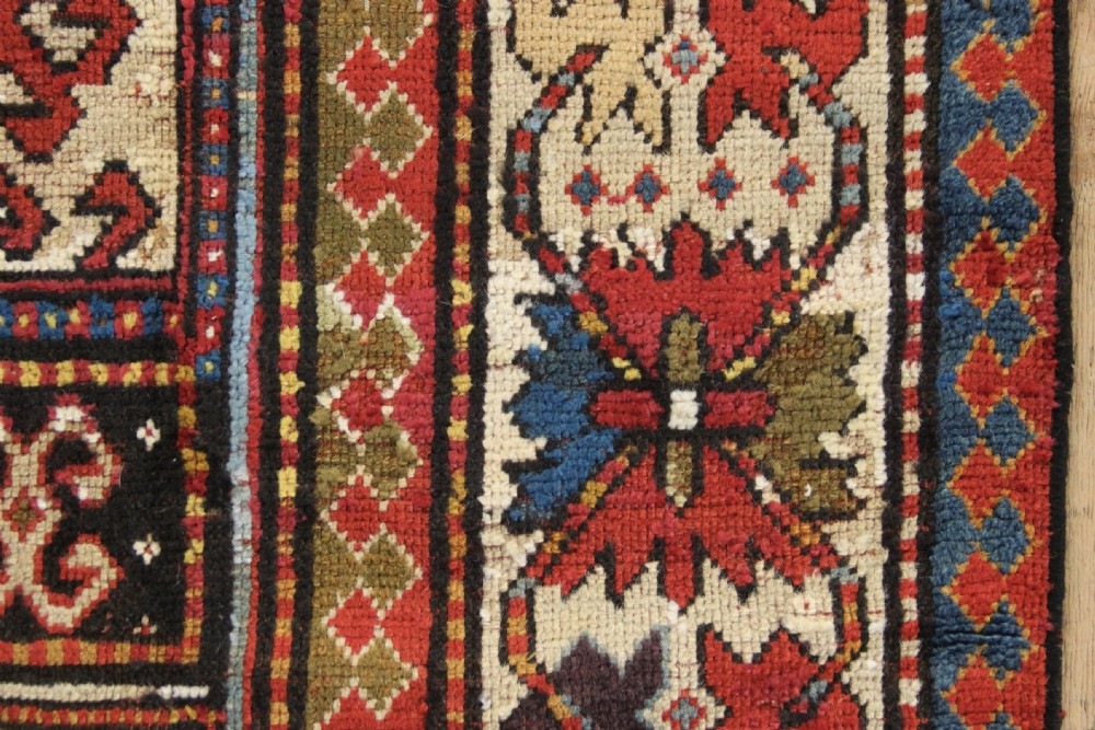 114 x 215cm Antique Fine Kazak Prayer Rug View VI