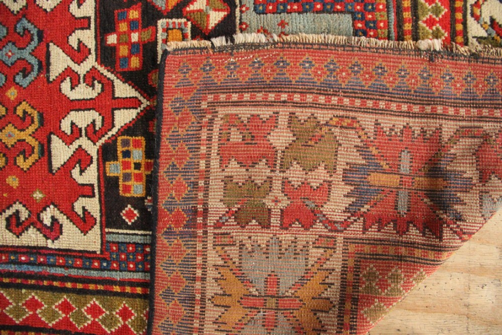 114 x 215cm Antique Fine Kazak Prayer Rug View XI