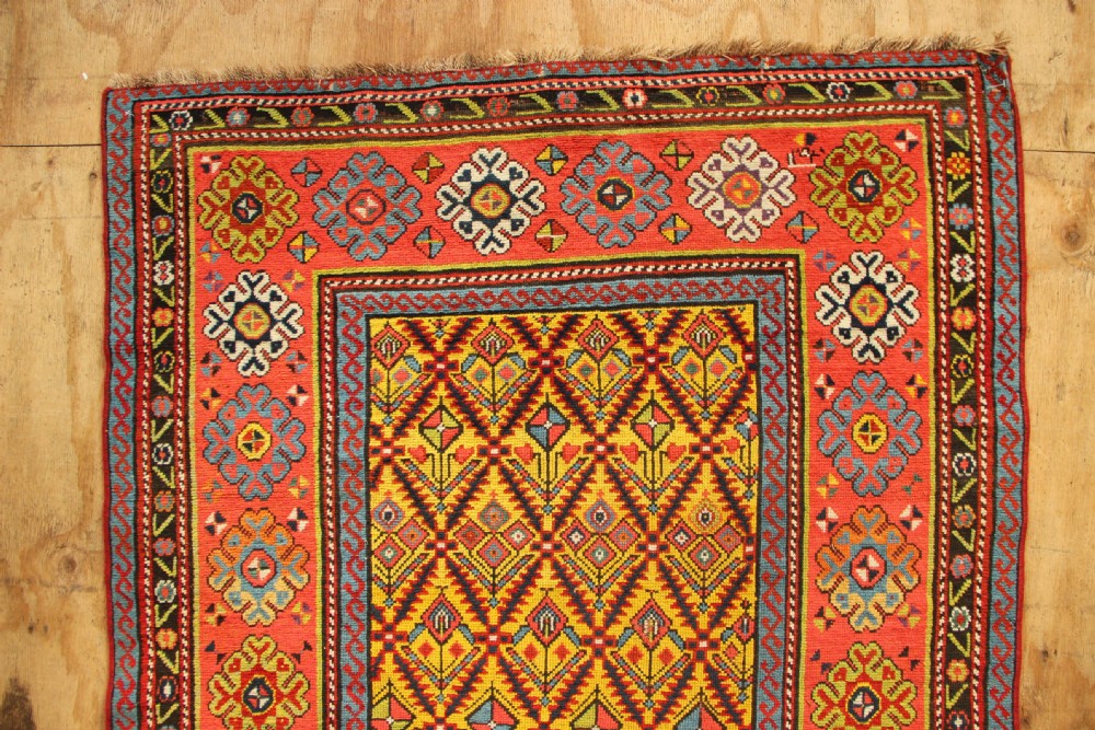 121 x 314cm Antique Genje Caucasian Runner View III