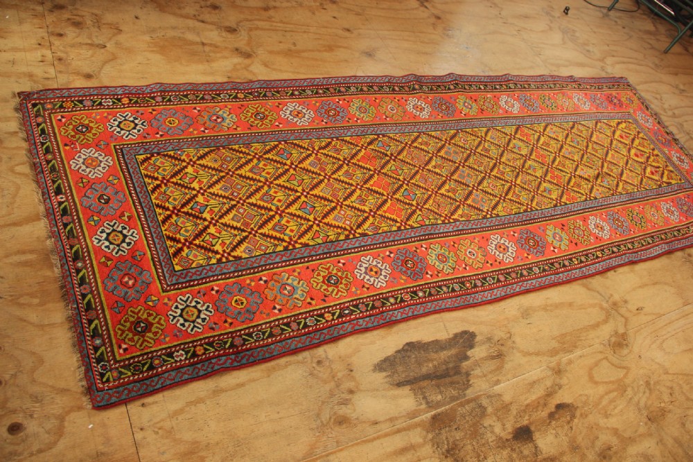 121 x 314cm Antique Genje Caucasian Runner View XIII