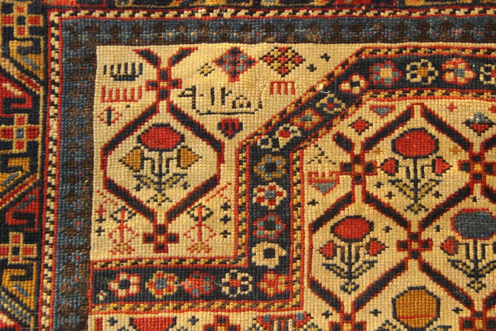 89 x 136cm Antique Fine Shirvan Prayer Rug, Dated View III