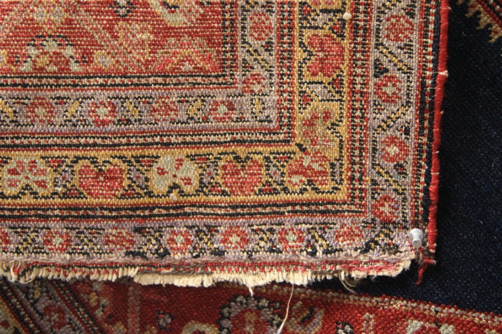 98 x 94cm Antique Seneh Saddle Rug View IV
