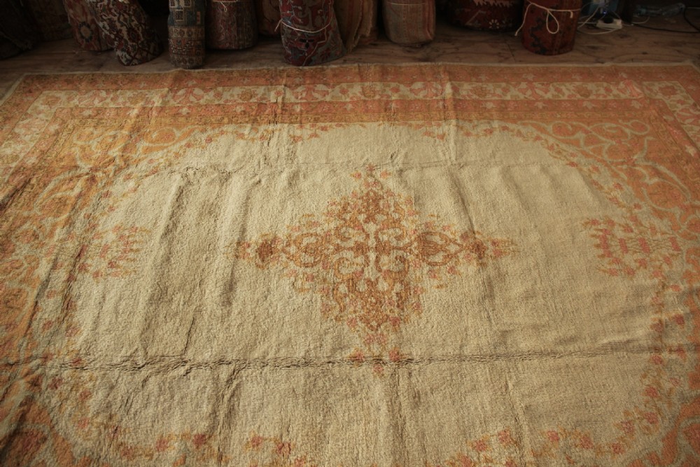 276 x 371cm Antique Oushak or Ushak Carpet View III