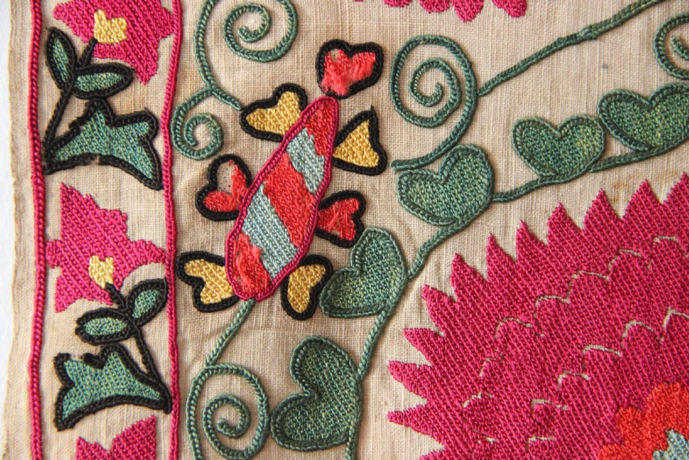 135 x 236cm Antique Suzani, Uzbeksitan View IX