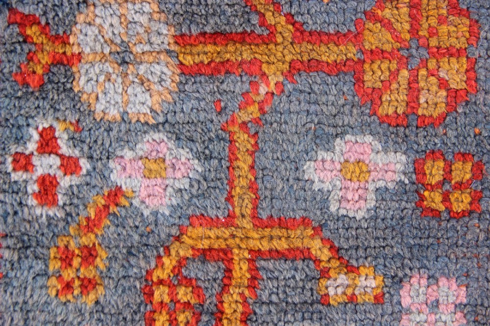 74 x 238cm Another Antique Oushak Carpet Border Fragment View IV