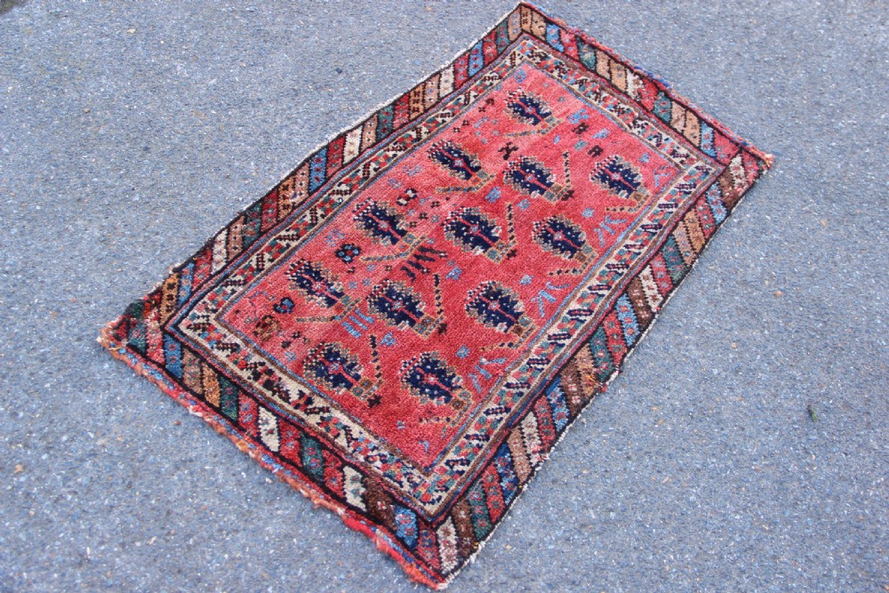 78 x 48cm Antique Afshar Saddle Bag Face View II