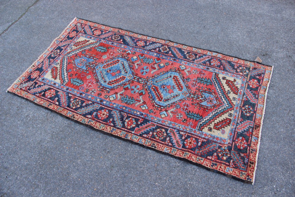 96 x 182cm Antique Heriz Rug View VI