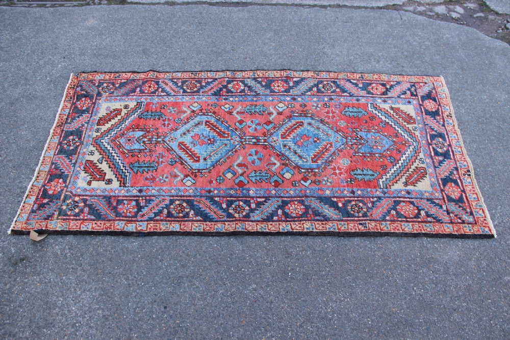 96 x 182cm Antique Heriz Rug View VIII