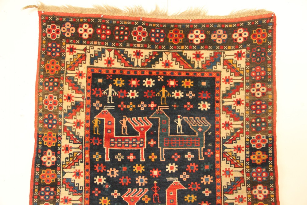 105 x 191cm Antique Caucasian Kazak Rug View II