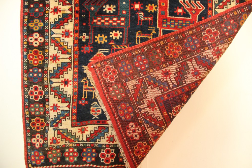 105 x 191cm Antique Caucasian Kazak Rug View VIII