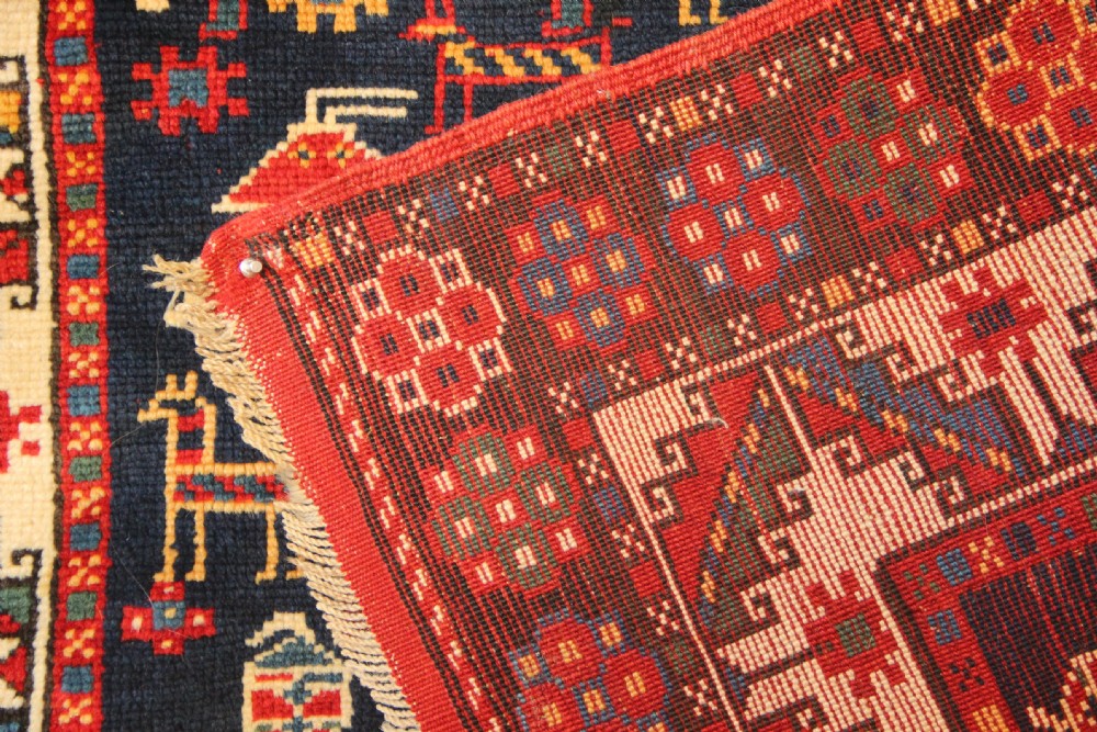 105 x 191cm Antique Caucasian Kazak Rug View IX