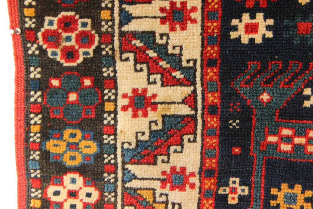 105 x 191cm Antique Caucasian Kazak Rug View X