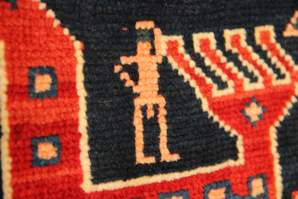 105 x 191cm Antique Caucasian Kazak Rug View XII