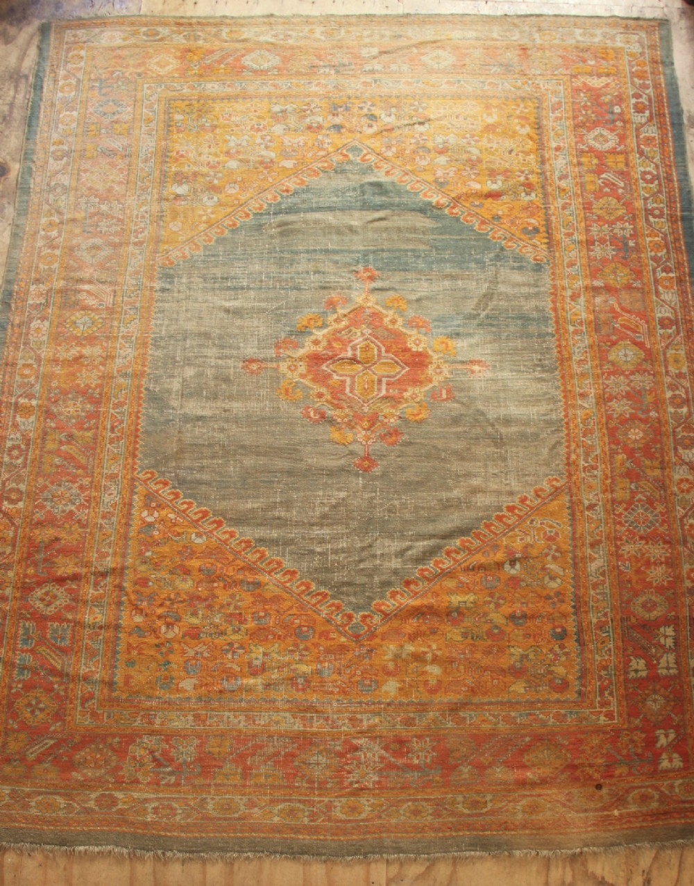 287 x 384 Antique Oushak or Ushak Carpet