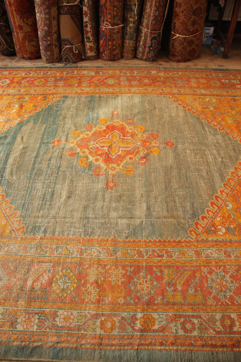 287 x 384 Antique Oushak or Ushak Carpet View IX