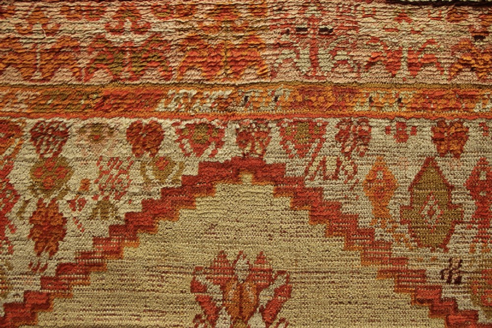 134 x 236cm Antique Kula Oushak Rug View IV