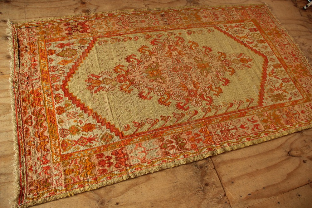 134 x 236cm Antique Kula Oushak Rug View VI