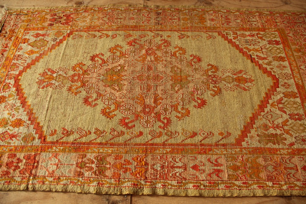 134 x 236cm Antique Kula Oushak Rug View VII