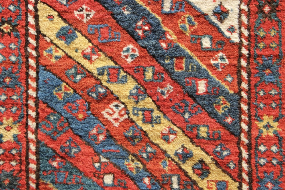 110 x 229cm Antique Fine Kazak Rug View IV