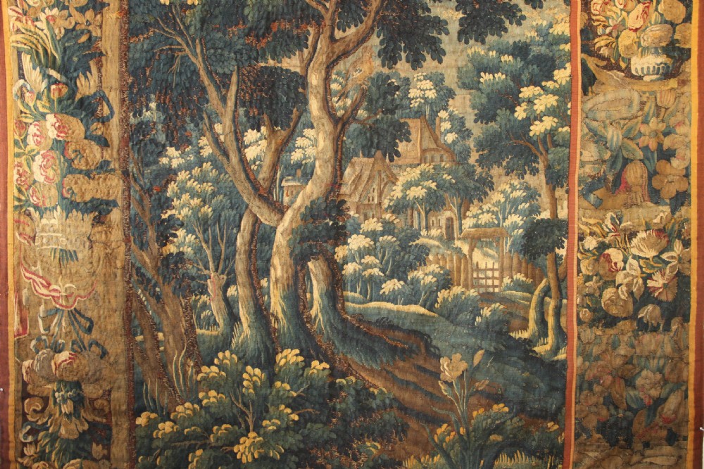 206 x 237cm 17th century Verdure Flemish Tapestry View II