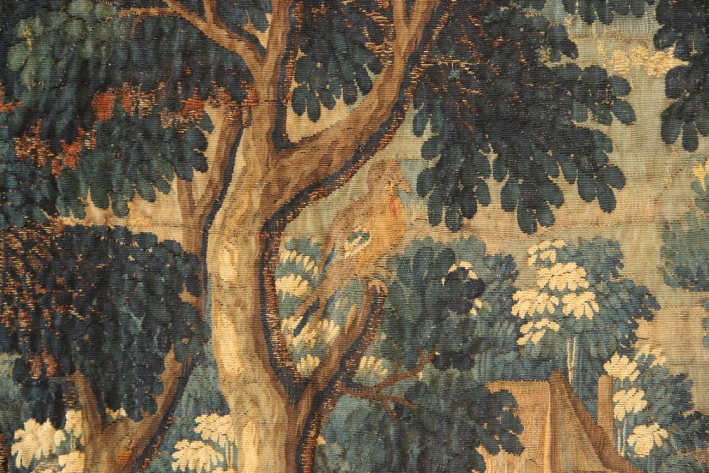 206 x 237cm 17th century Verdure Flemish Tapestry View III