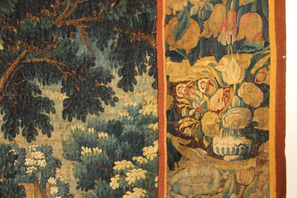206 x 237cm 17th century Verdure Flemish Tapestry View V