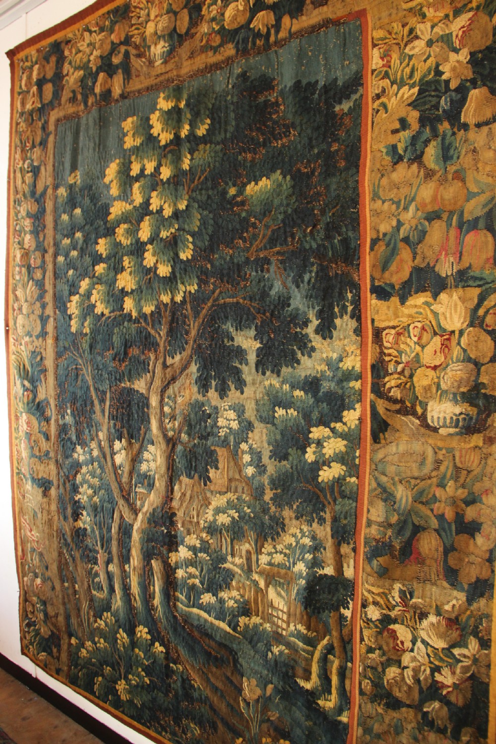 206 x 237cm 17th century Verdure Flemish Tapestry View VI