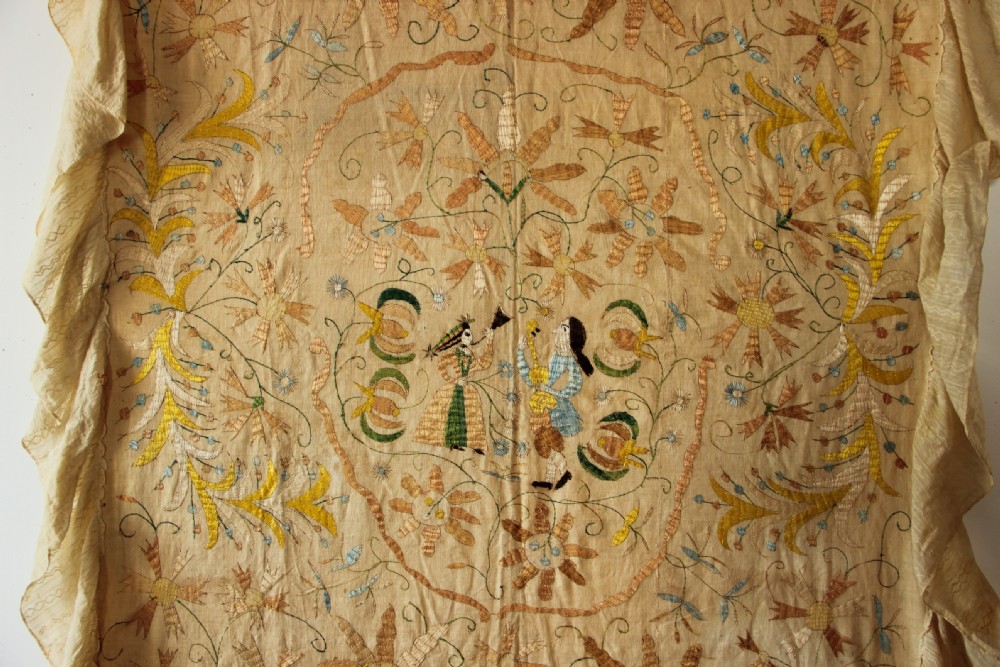 128 x 206cm 19th century Castelo Branco Embroidery View II
