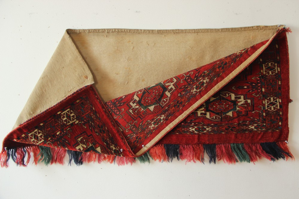 102 x 39cm Fine Antique & Colourful 6 Gul Tekke Torba View IX