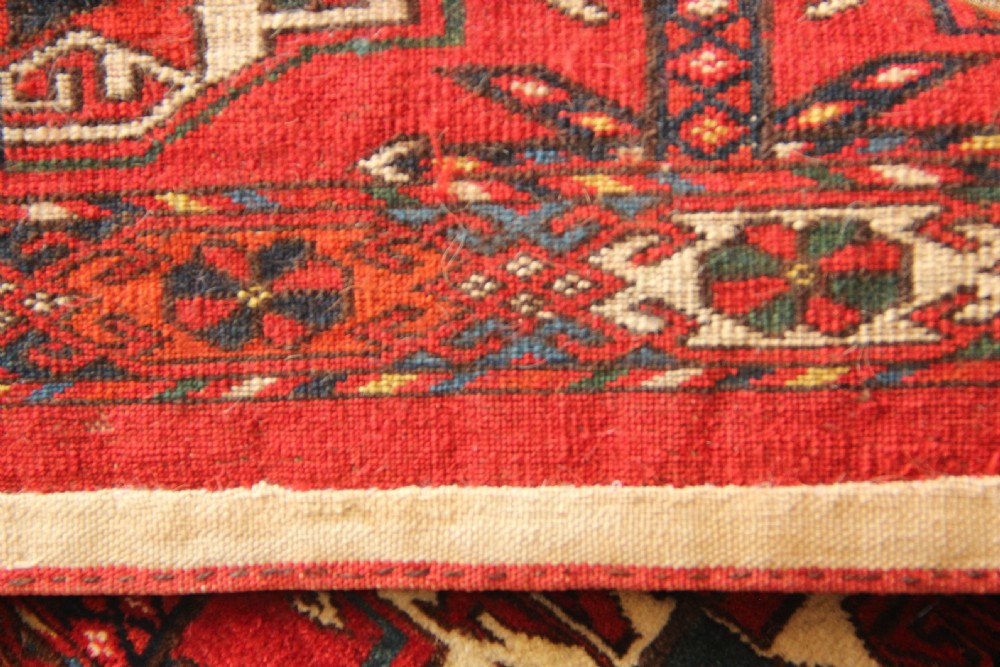 102 x 39cm Fine Antique & Colourful 6 Gul Tekke Torba View XII
