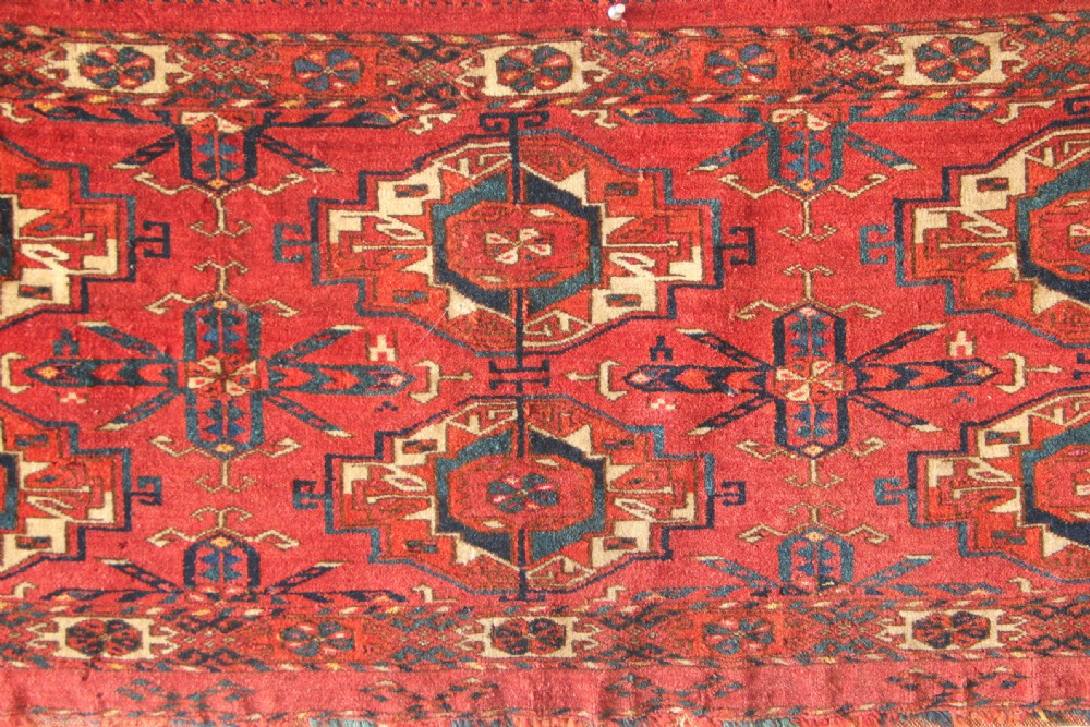 120 x 42cm Antique 6 Gul Tekke Torba silk highlights View II