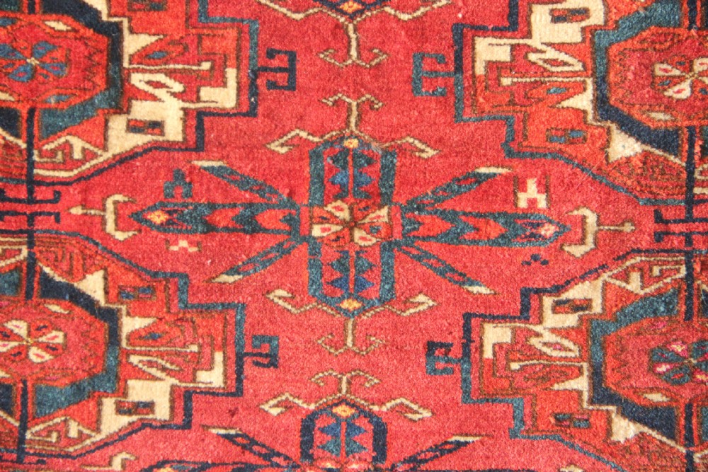 120 x 42cm Antique 6 Gul Tekke Torba silk highlights View III