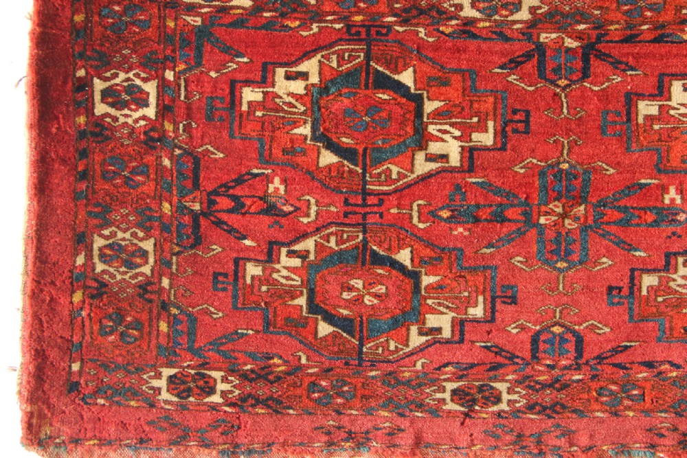 120 x 42cm Antique 6 Gul Tekke Torba silk highlights View V
