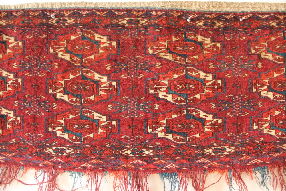 128 x 40cm Antique 12 Gul Tekke Torba View II