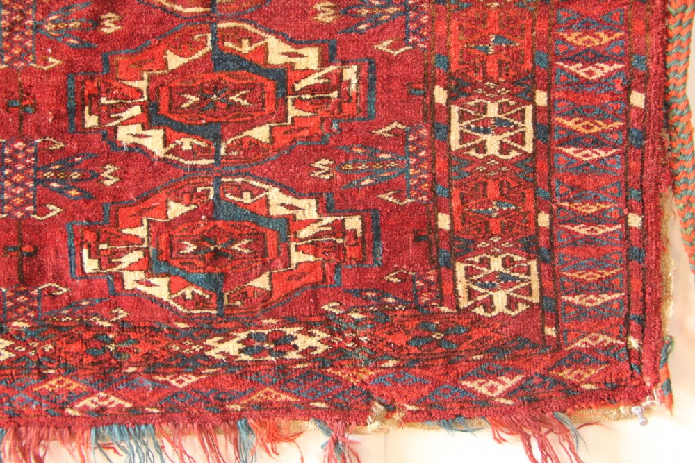 128 x 40cm Antique 12 Gul Tekke Torba View III