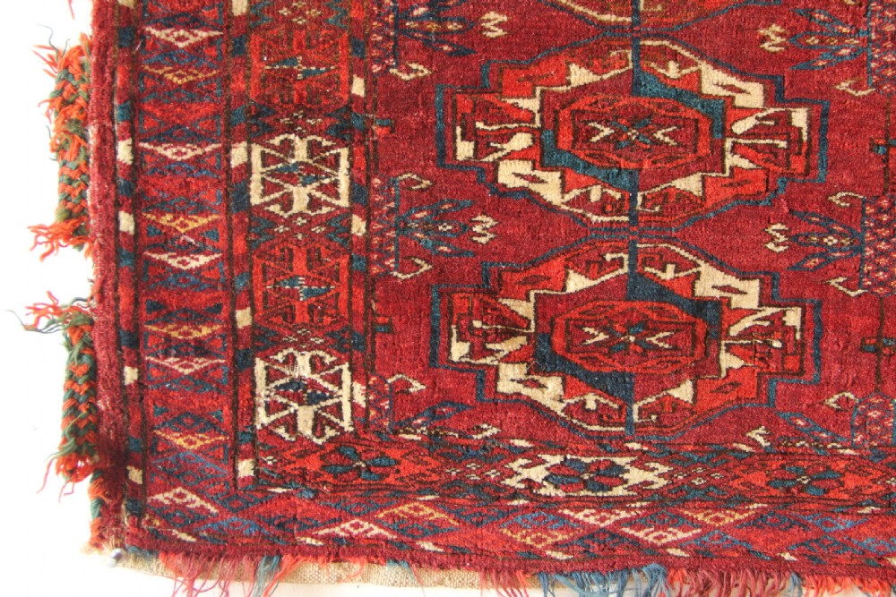 128 x 40cm Antique 12 Gul Tekke Torba View IV