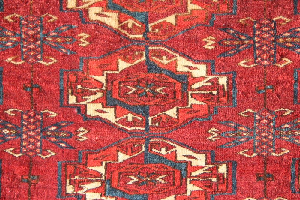 128 x 40cm Antique 12 Gul Tekke Torba View V