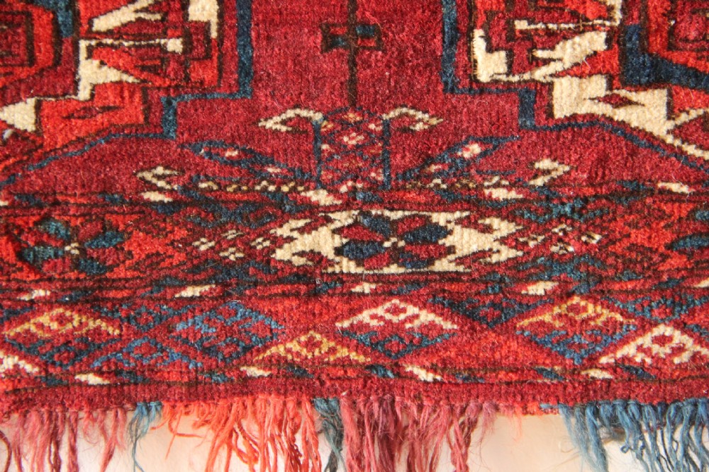 128 x 40cm Antique 12 Gul Tekke Torba View VI