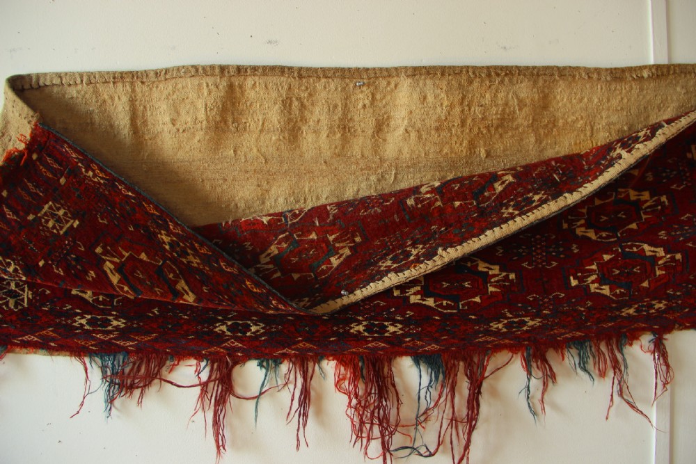 128 x 40cm Antique 12 Gul Tekke Torba View VII