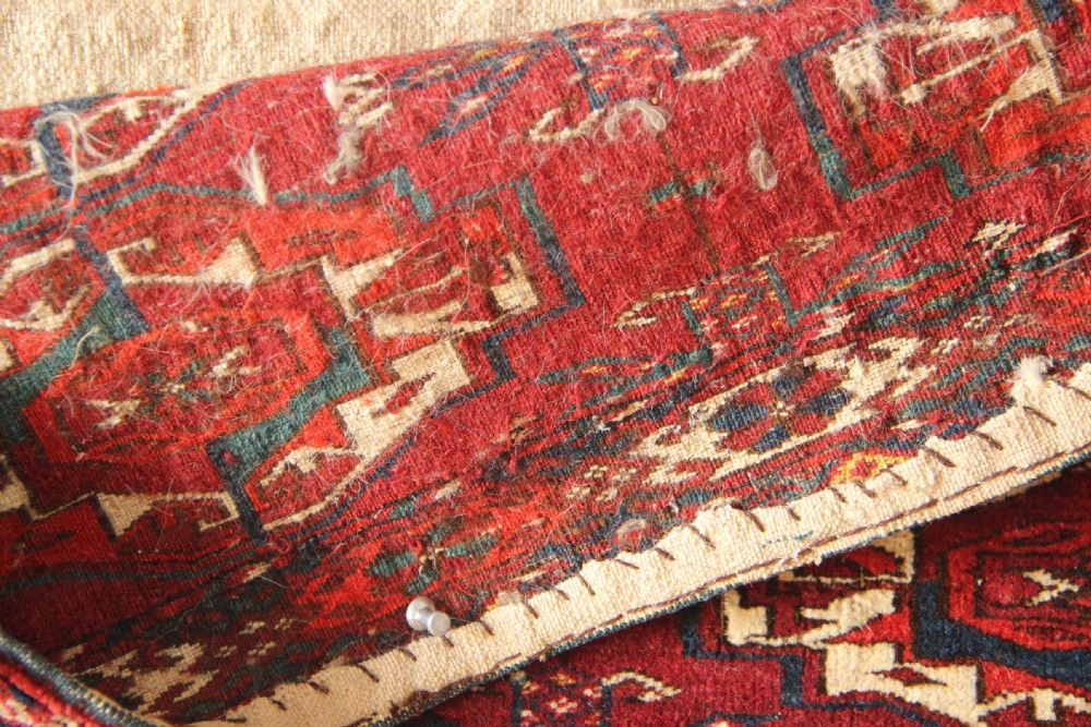 128 x 40cm Antique 12 Gul Tekke Torba View VIII